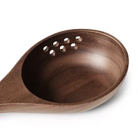 Sur La Table Walnut Straining Spoon