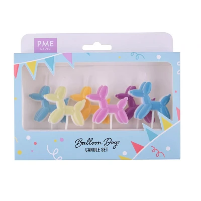 PME Balloon Dog Candles, Set of 6