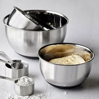 Sur La Table Non-Skid Stainless Steel Mixing Bowls, Set of 3