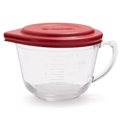 Anchor Hocking Glass Batter Bowl with TrueFit Lid