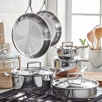 Sur La Table 5-Ply Stainless Steel 10-Piece Cookware Set