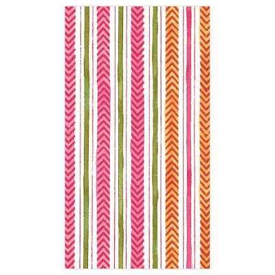 Carmen Stripe Guest Napkins, Set of 15