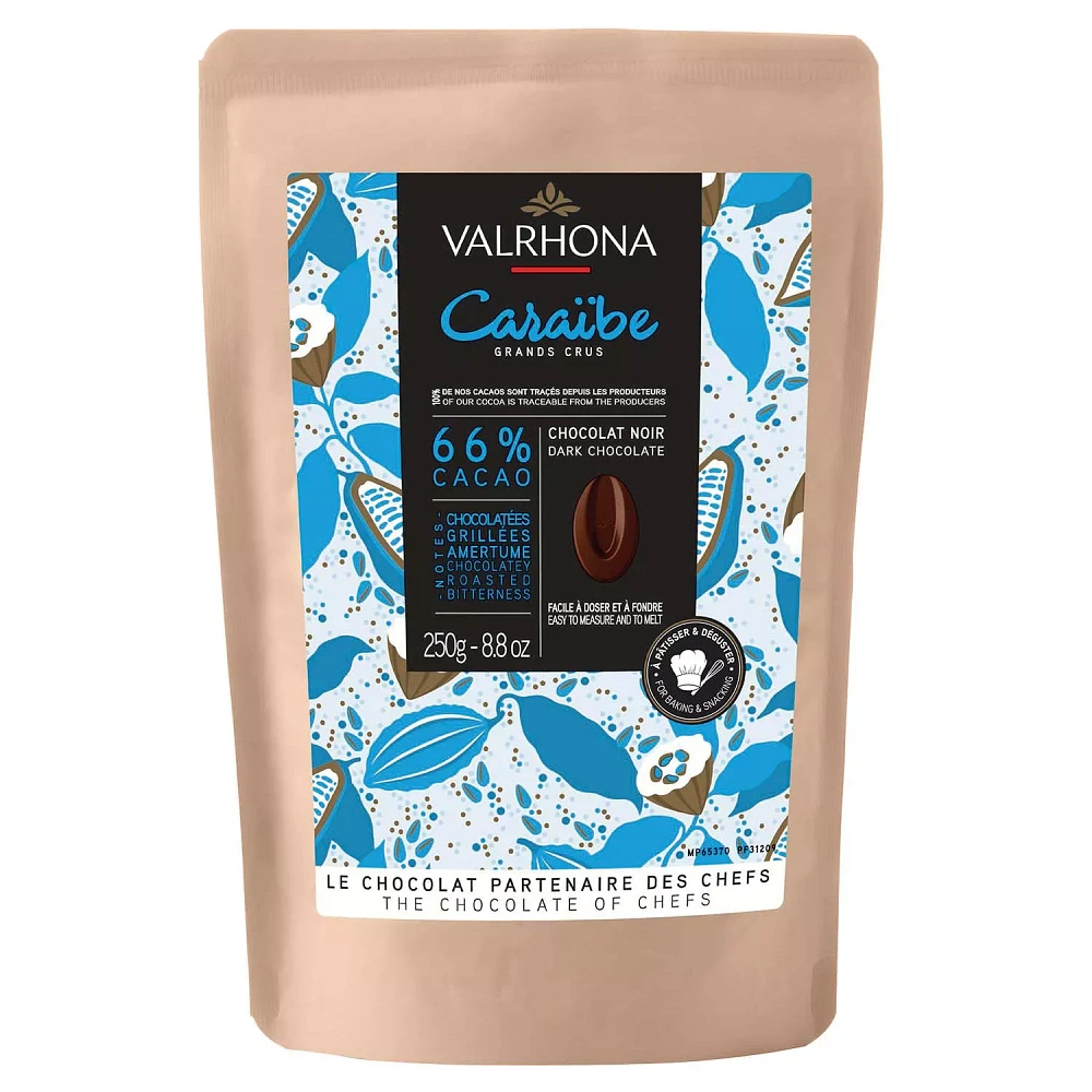 Valrhona ™ Caraïbe Dark Baking Chocolate, 66% Cacao