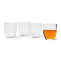 Sur La Table Clear Bubble Double Old-Fashioned Glasses