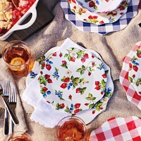 Sur La Table Strawberry Melamine Dinner Plate