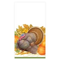 Harvest Turkey Guest Napkins, Set of 15