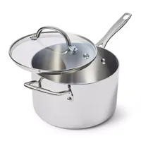 Sur La Table Signature Stainless Steel Saucepan