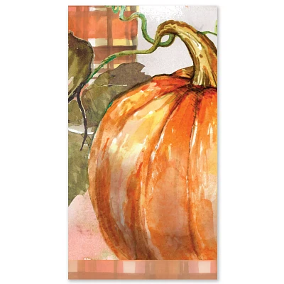 Harvest Pumpkin Guest Napkins, Set of 16