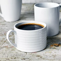 Sur La Table Porcelain Ribbed Mug