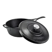 Lodge Blacklock Deep Skillet with Lid, 4QT