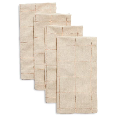 Sur La Table Check Lurex Napkins, Set of 4