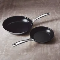 Le Creuset Stainless Steel Nonstick Skillet Set, 8" & 10"