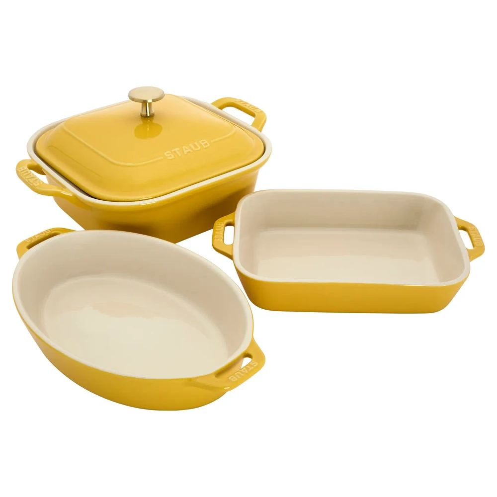 Staub Stoneware 4-Piece Baking Dish Set