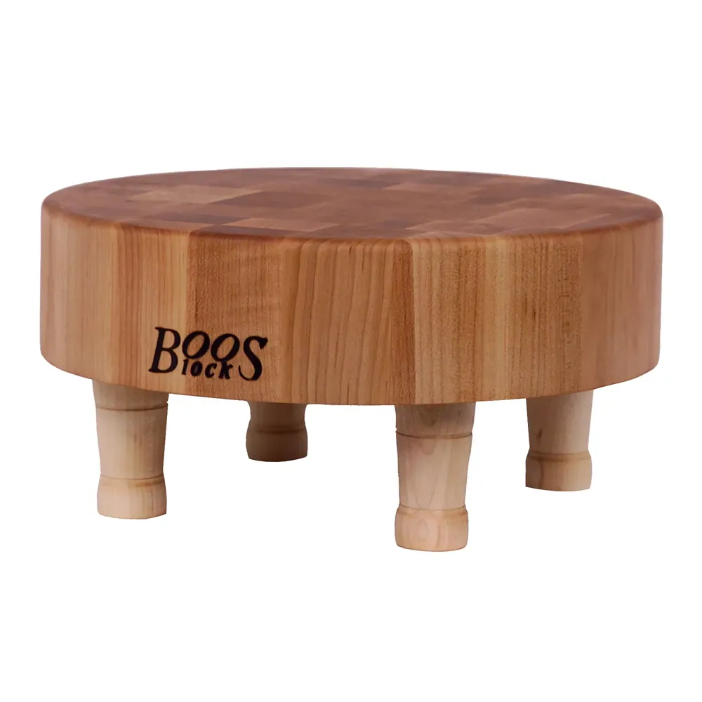 John Boos & Co. Maple End-Grain Chopping Block with Feet