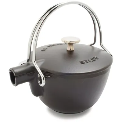 Staub Black Round Teapot