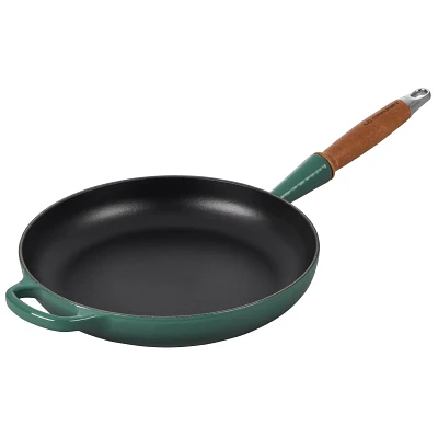 Le Creuset Enameled Cast Iron Alpine Wood Handled Skillet