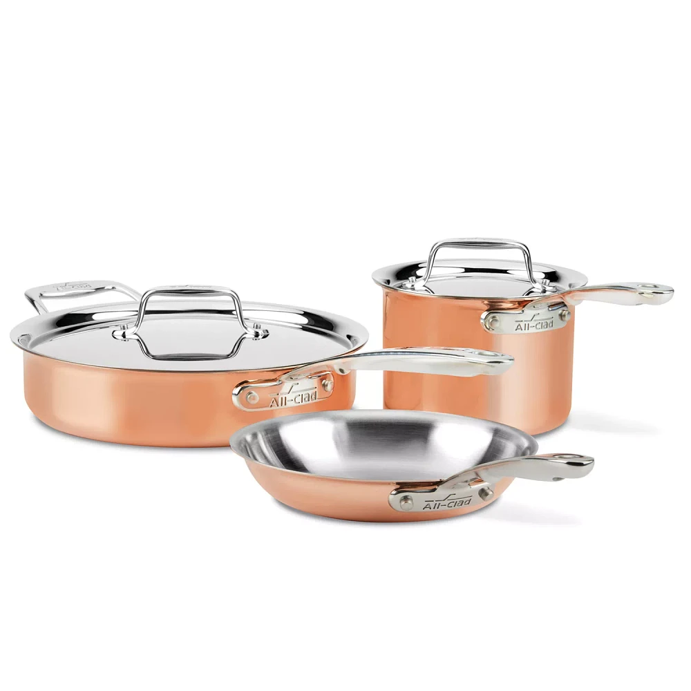 All-Clad c4 Copper 5-Piece Cookware Set