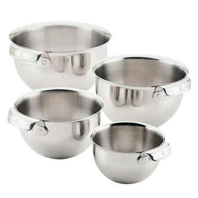 Hestan Provisions Ovenbond 4-Piece Stainless Steel Mixing Bowl Set