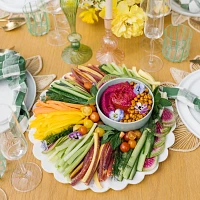Sur La Table Round White Marble Platter
