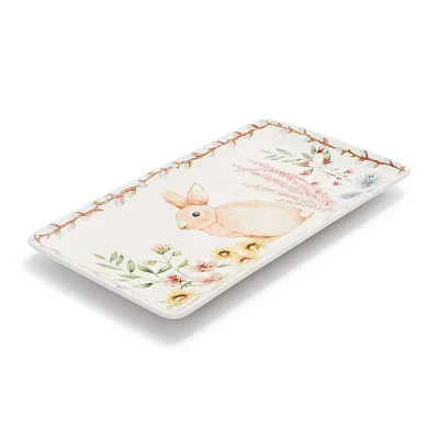 Sur La Table Bunny Rectangular Platter, 14" x 8"