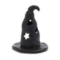 Sur La Table Halloween Witch Hat Tealight Candle Holder, 10"