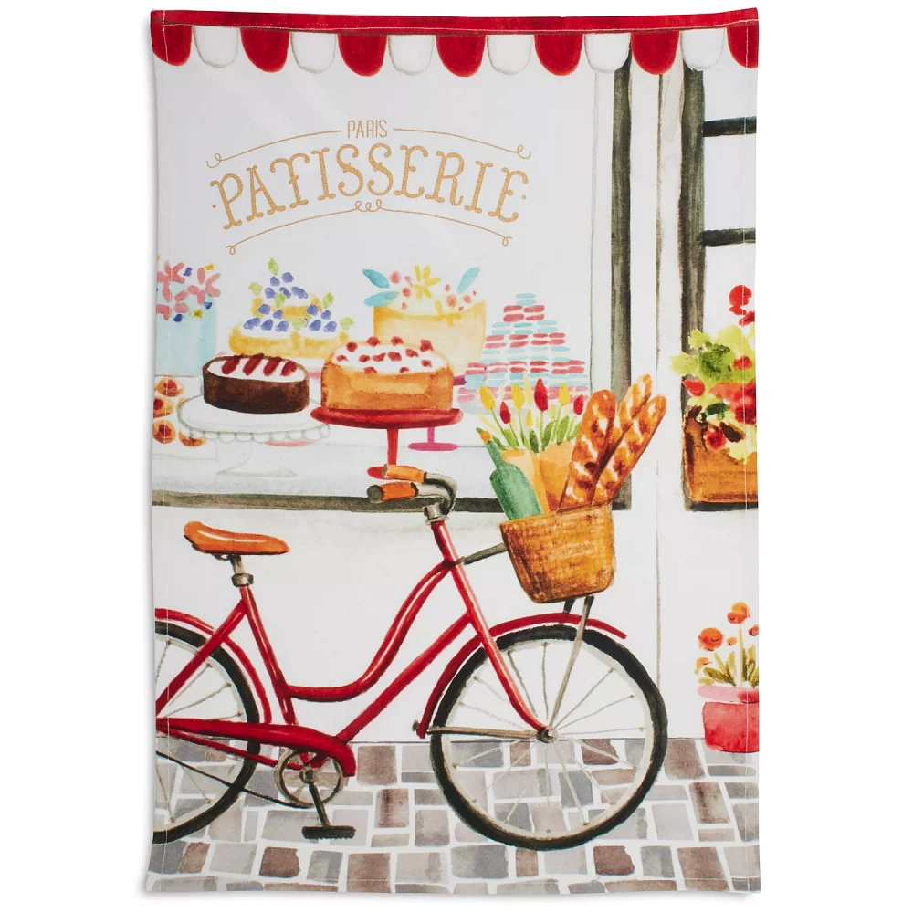 Sur La Table Vélo Patisserie Kitchen Towel, 28" x 18"