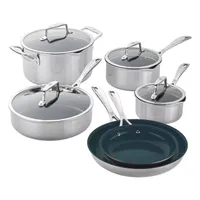 Zwilling Clad CFX Ceramic Nonstick 10-Piece Cookware Set