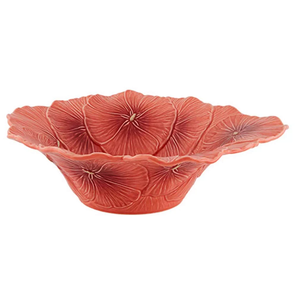 Bordallo Pinheiro Maria Flor Salad Bowl, 13"