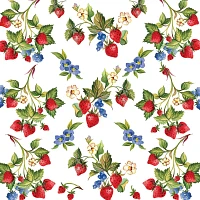 Strawberry Paper Cocktail Napkins, Set of 20