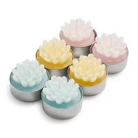 Sur La Table Floral Tealight Candles, Set of 6