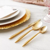 Fortessa Gold Brushed Velo Flatware Set, 20-Piece Set