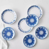 Sur La Table El Mar 12-Piece Outdoor Melamine Dinnerware Set