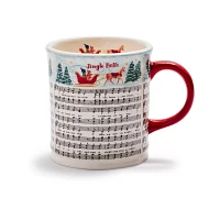 Sur La Table Christmas Jingle Bells Mug, 17.6oz