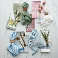 Sur La Table Cloud Woven Stripe Napkins