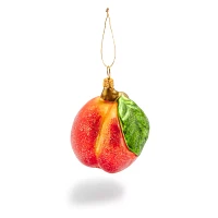 Sur La Table Peach Glass Ornament