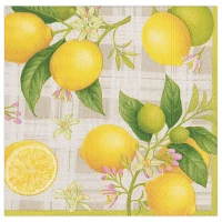 Citron Cocktail Napkins, Set of 20