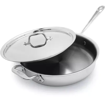 All-Clad Covered Stainless Steel Sauté Pan