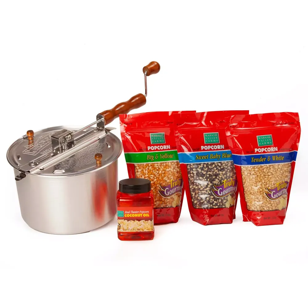 Whirley Pop Nostalgic Gourmet Popcorn Starter Set