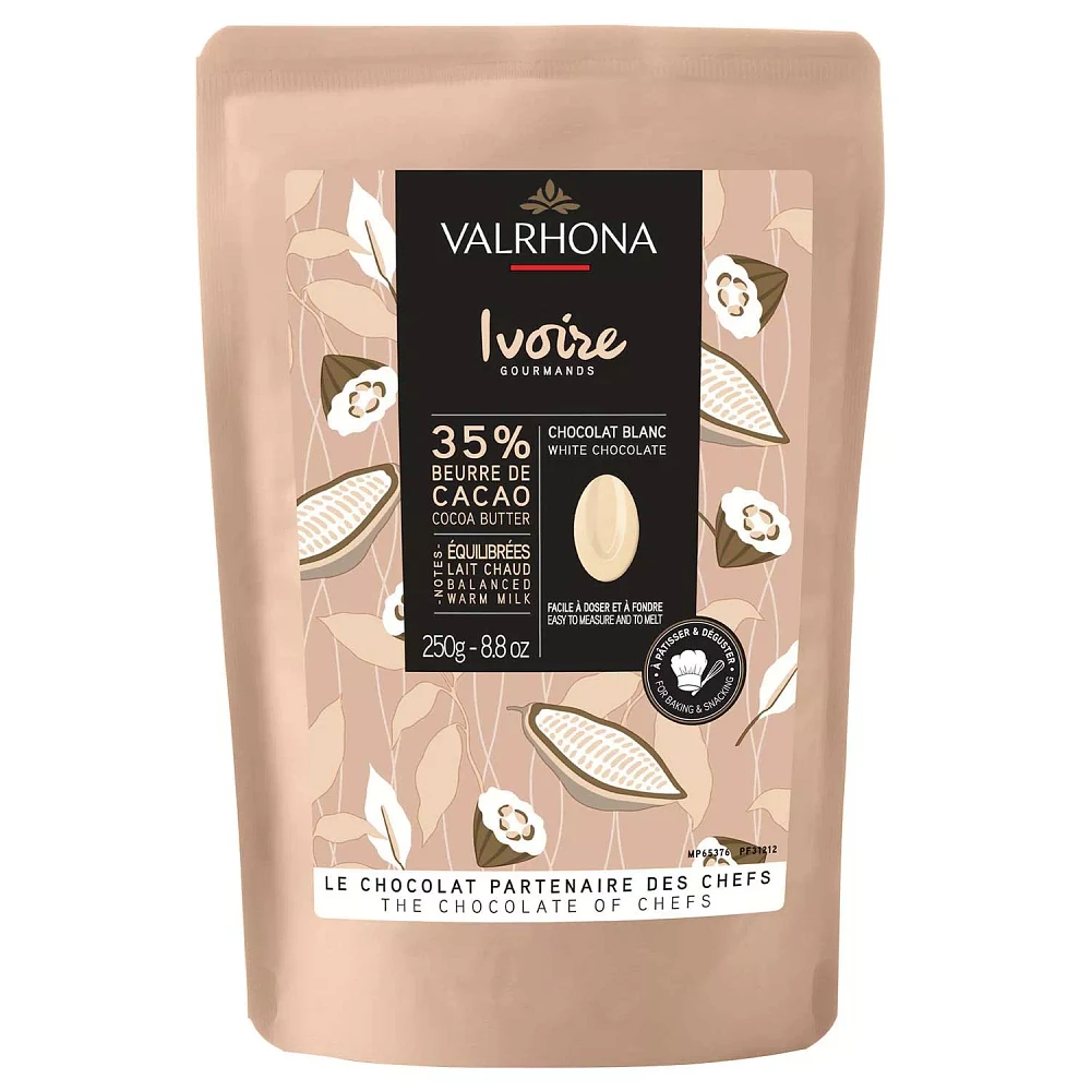 Valrhona ™ Ivoire Baking Chocolate, 35% Cacao Butter