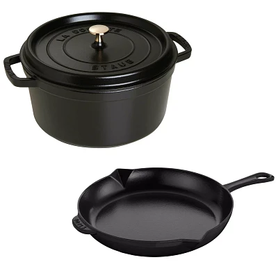 Staub 3-Piece Enameled Cast Iron Cookware Set