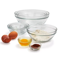 Duralex Lys Clear Stackable Bowls, Set of 10