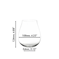 RIEDEL O Wine Tumbler New World Pinot Noir Wine Glass, Set of 2