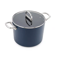 Joseph Joseph Space Ceramic Nonstick Stock Pot with Folding Handles & Lid, 8.5-qt.