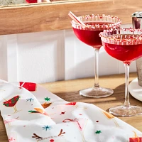 Sur La Table Christmas Cocktails Kitchen Towel