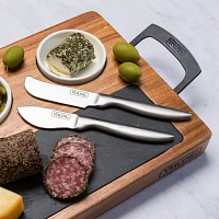 Viking Acacia and Slate Cheese Board, Set of 7