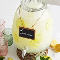 Sur La Table Rectangular Beverage Jar Wooden Chalkboard Sign