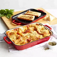 Sur La Table Rectangular Baker with Grill Pan Lid