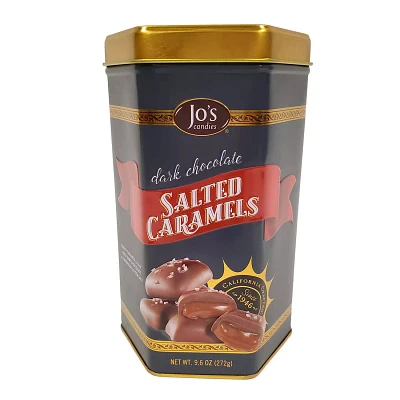 Jo’s Candies Dark Chocolate Salted Caramels Gift Tin