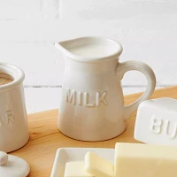 Sur La Table Embossed Milk Carafe