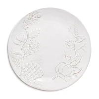 Sur La Table White Pumpkin Embossed Salad Plate